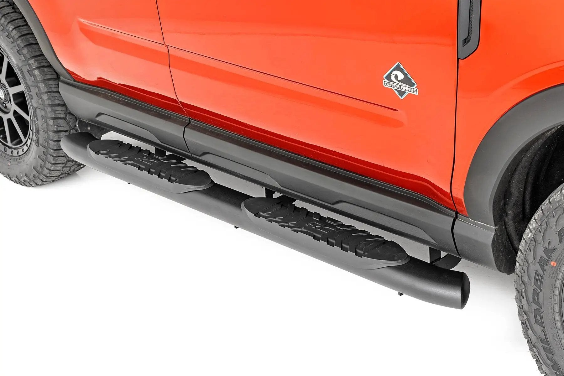 Rough Country Oval Nerf Steps | Black | Ford Bronco Sport 4WD (2021-2026) by Rough Country