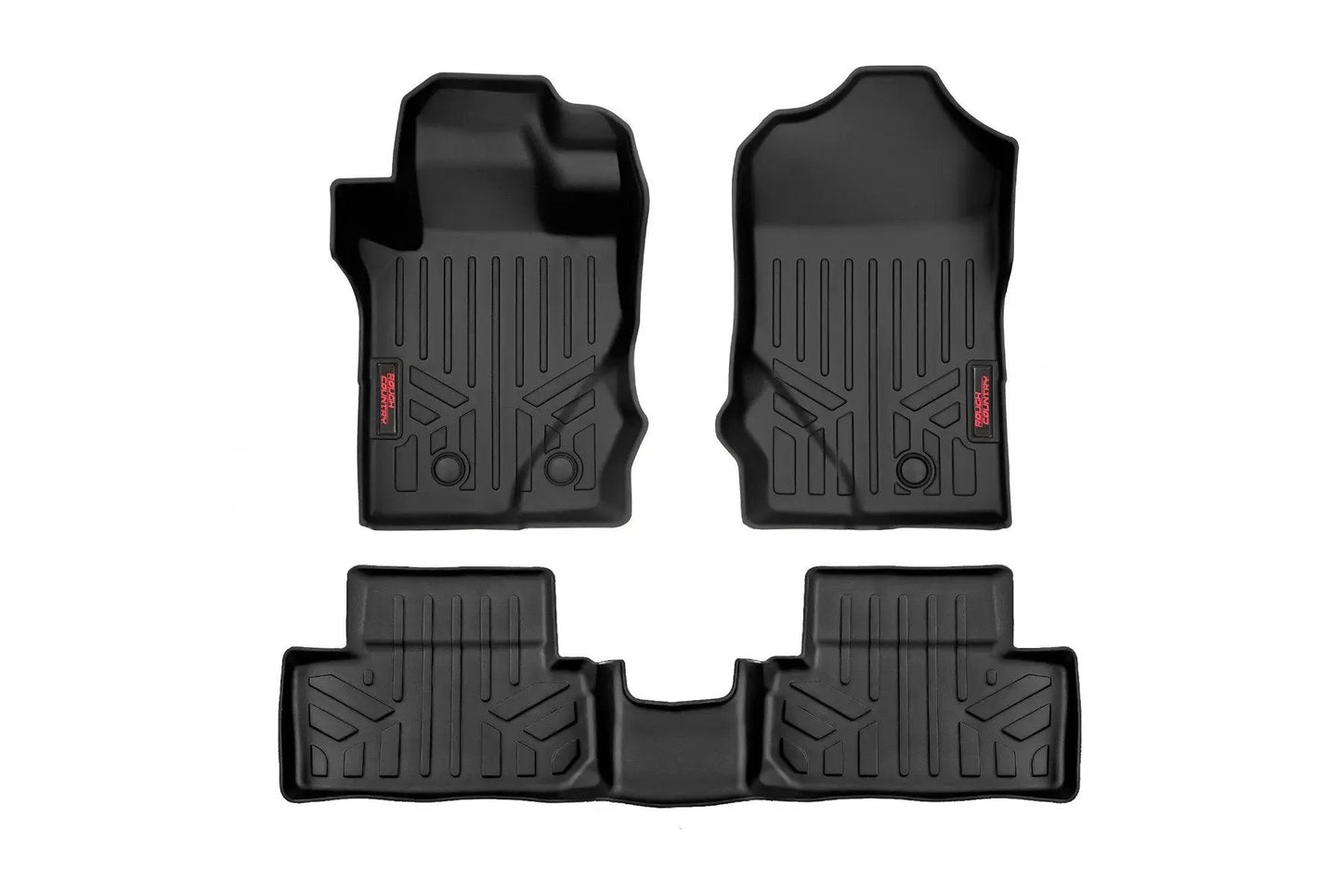Rough Country Floor Mats | Front & Rear | Ford Bronco (2 Door) 4WD (2021-2025) by Rough Country