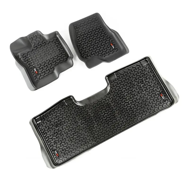 Rugged Ridge RUG Floor Liners - Black by Rugged Ridge