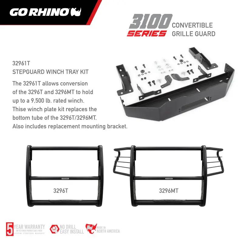 Go Rhino GOR Step Guard - 3000 -Tex Blk by Go Rhino