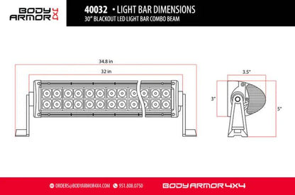 Body Armor 4x4 BOD LED Light Bars by Body Armor 4x4