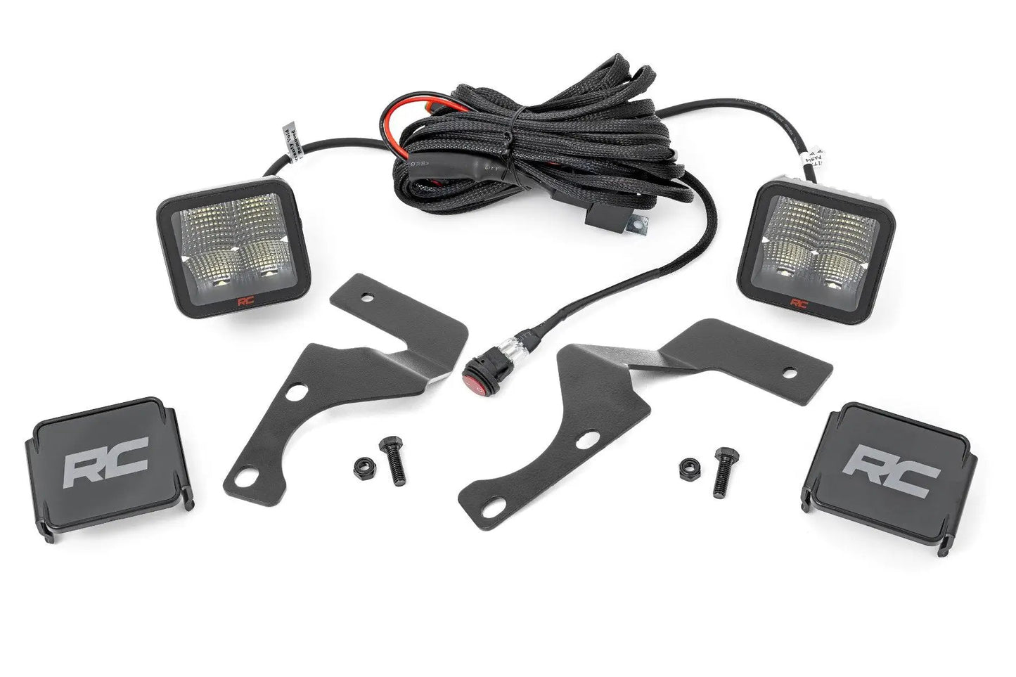 Rough Country LED Light Kit | Ditch Mount | 2" Spectrum Spot Pair | Toyota 4Runner (10-24) by Rough Country