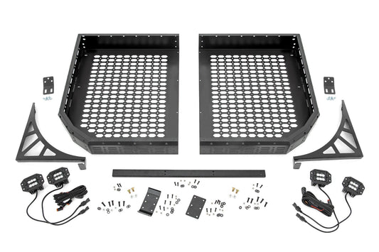 Bandeja de carga | Pares de LED negros dobles de 2" | Montaje empotrado | CFMOTO UFORCE 1000