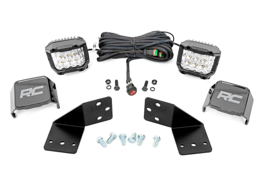 Kit de luces LED | Montaje trasero | Par cromado de 3" | Gran angular | CFMOTO UFORCE 1000