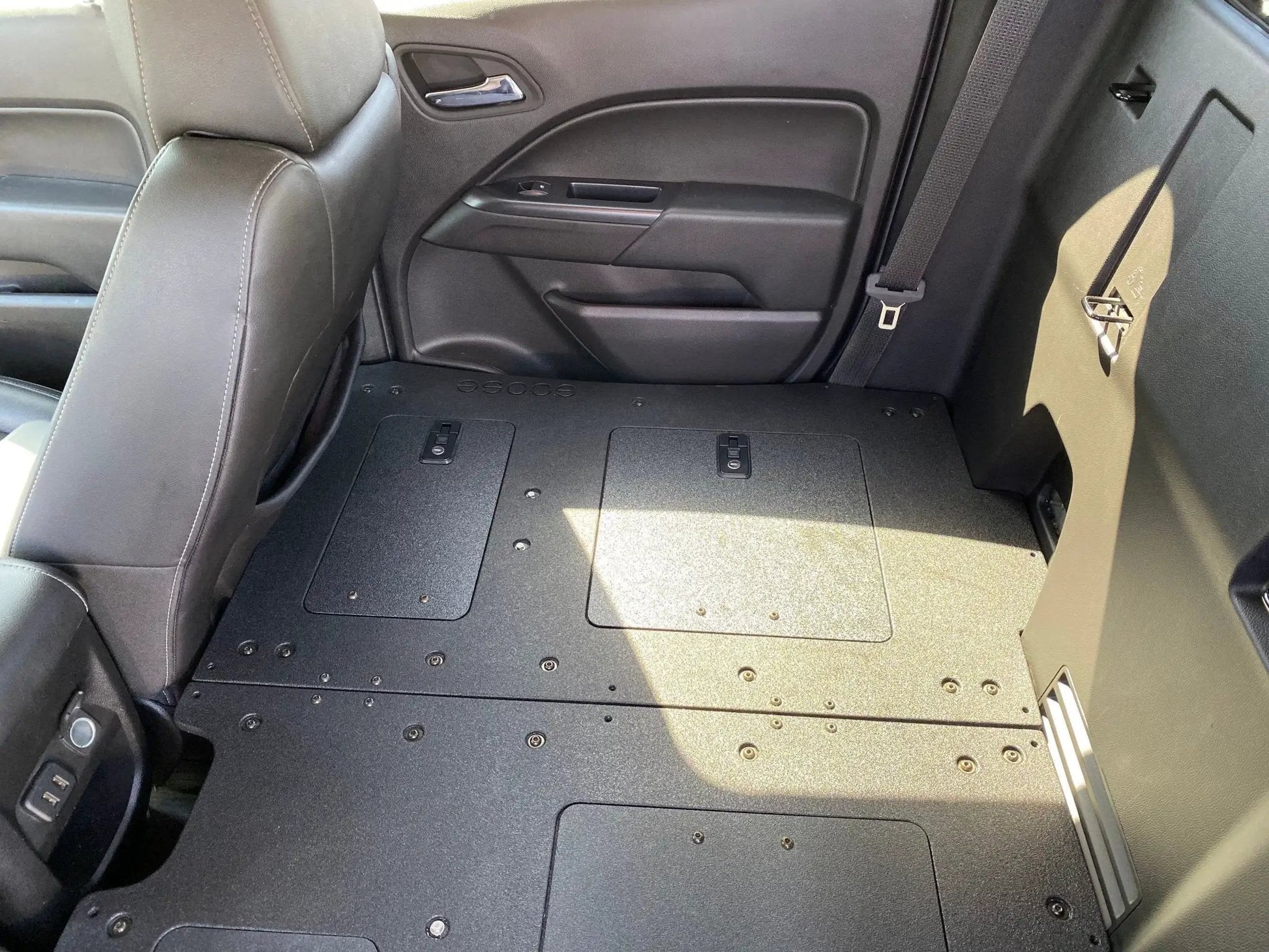 Chevy Colorado 2015-2022 2nd Gen. Crew Cab - Second Row Seat Delete Plate System by Goose Gear