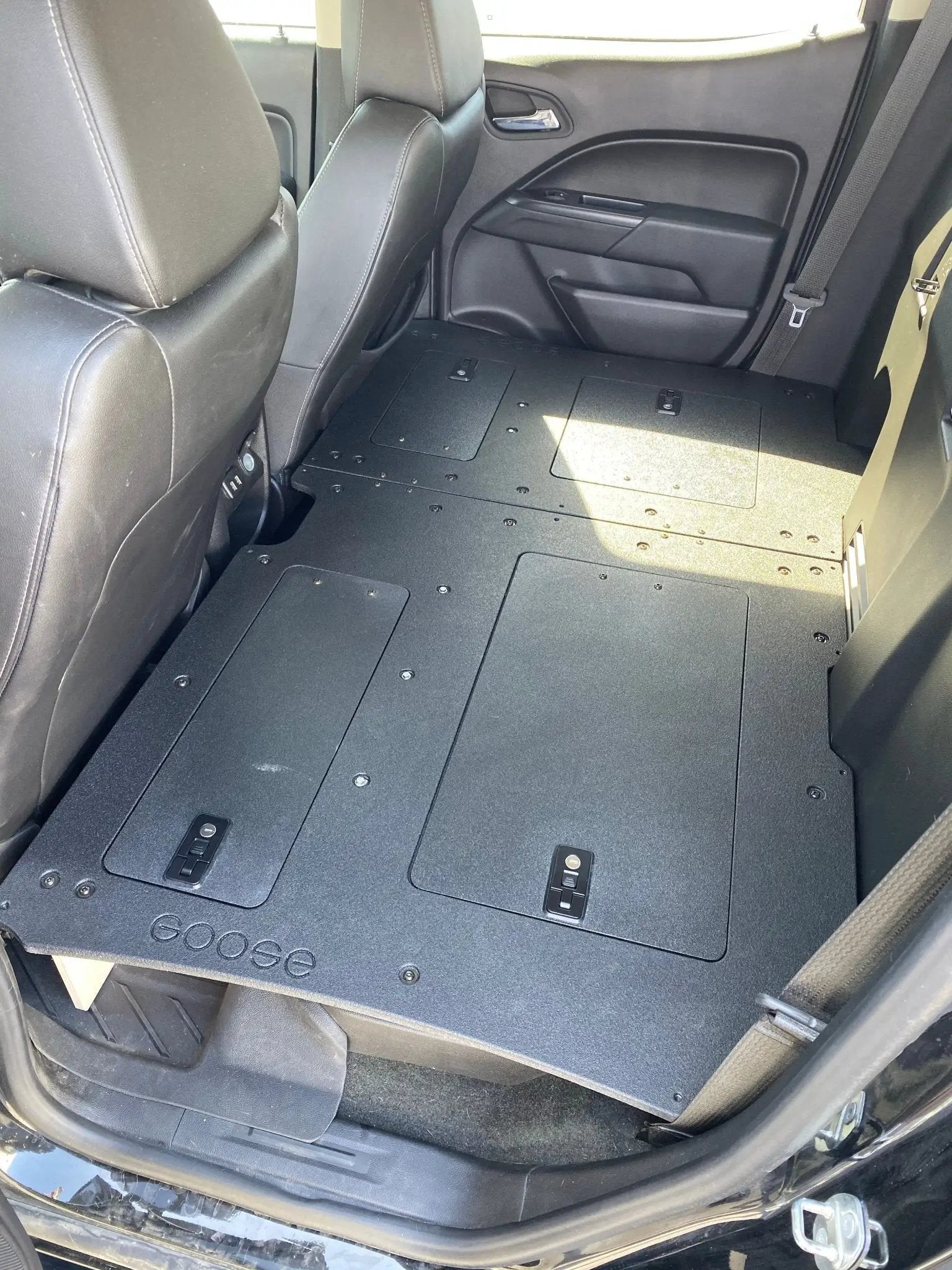 Chevy Colorado 2015-2022 2nd Gen. Crew Cab - Second Row Seat Delete Plate System by Goose Gear