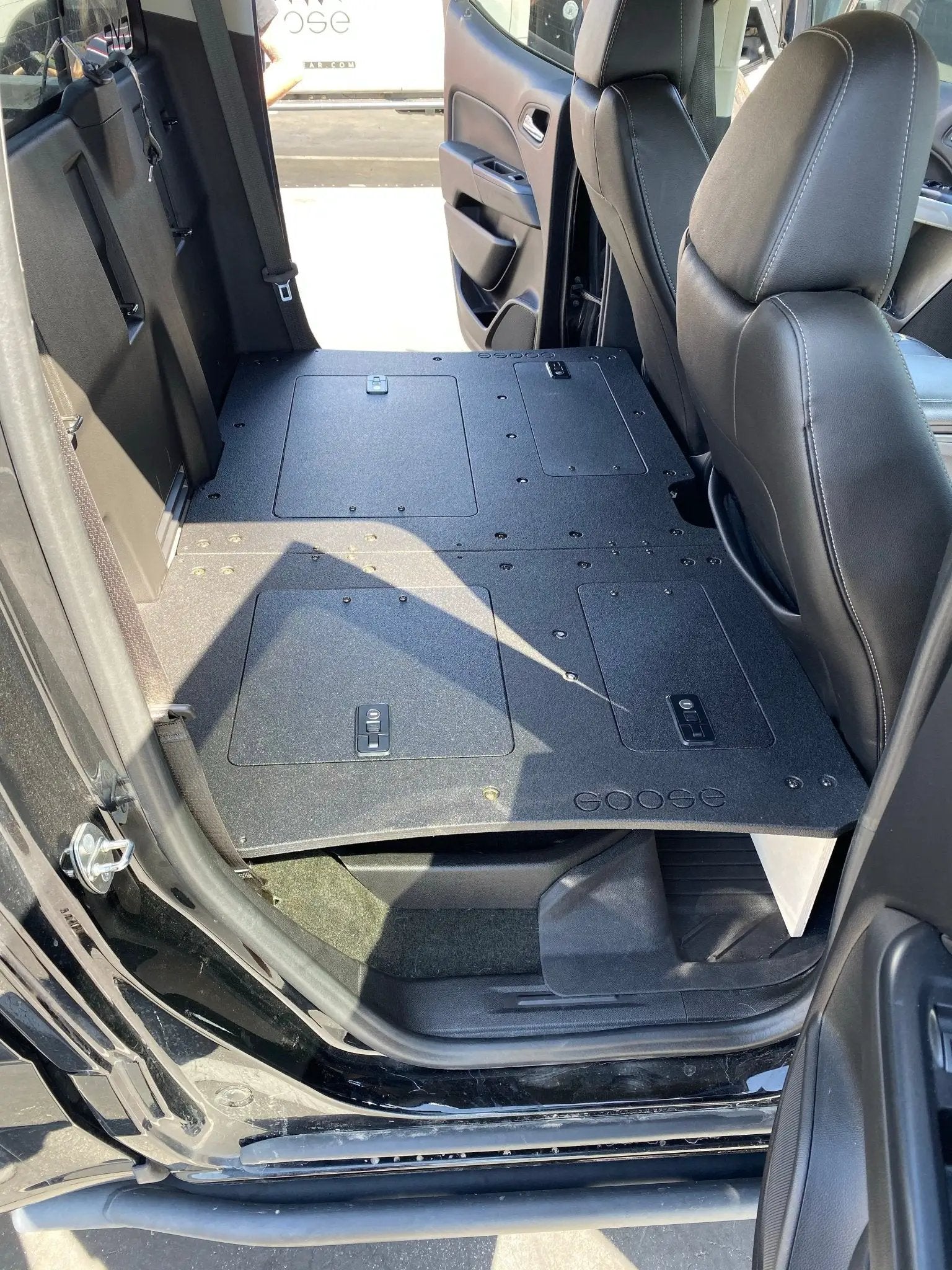 Chevy Colorado 2015-2022 2nd Gen. Crew Cab - Second Row Seat Delete Plate System by Goose Gear