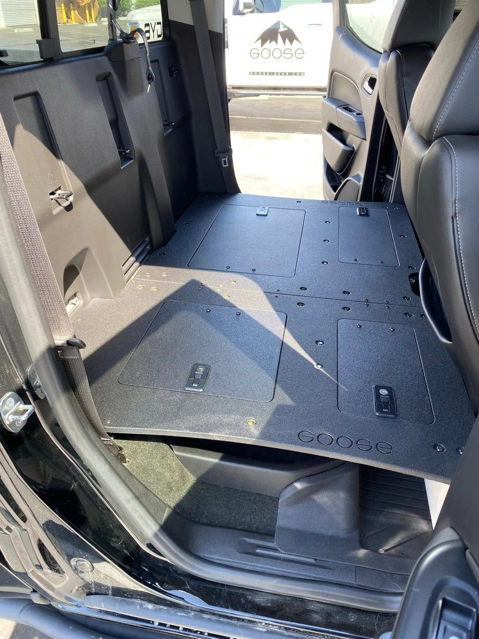 Chevy Colorado 2015-2022 2nd Gen. Crew Cab - Second Row Seat Delete Plate System by Goose Gear