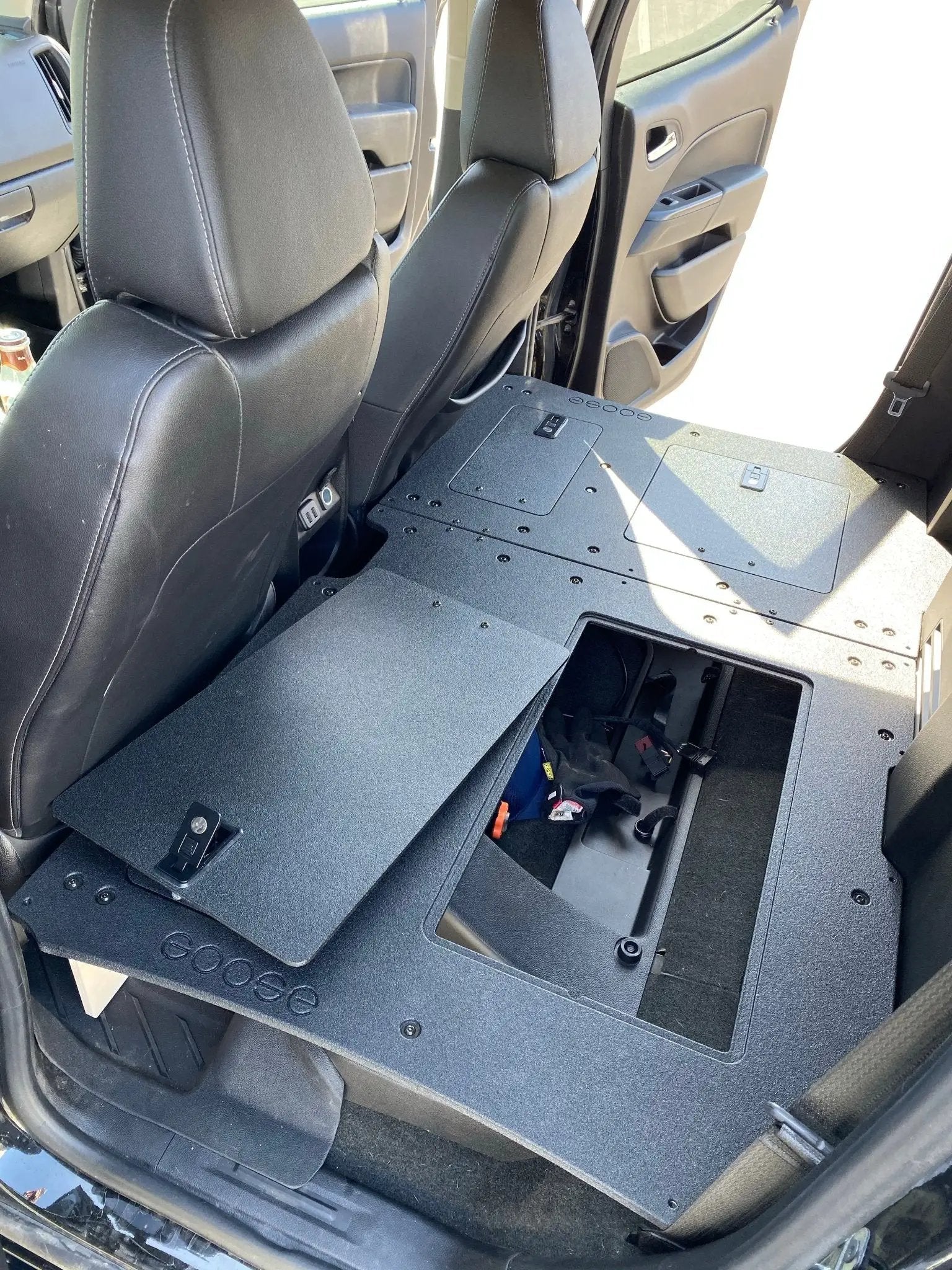 Chevy Colorado 2015-2022 2nd Gen. Crew Cab - Second Row Seat Delete Plate System by Goose Gear