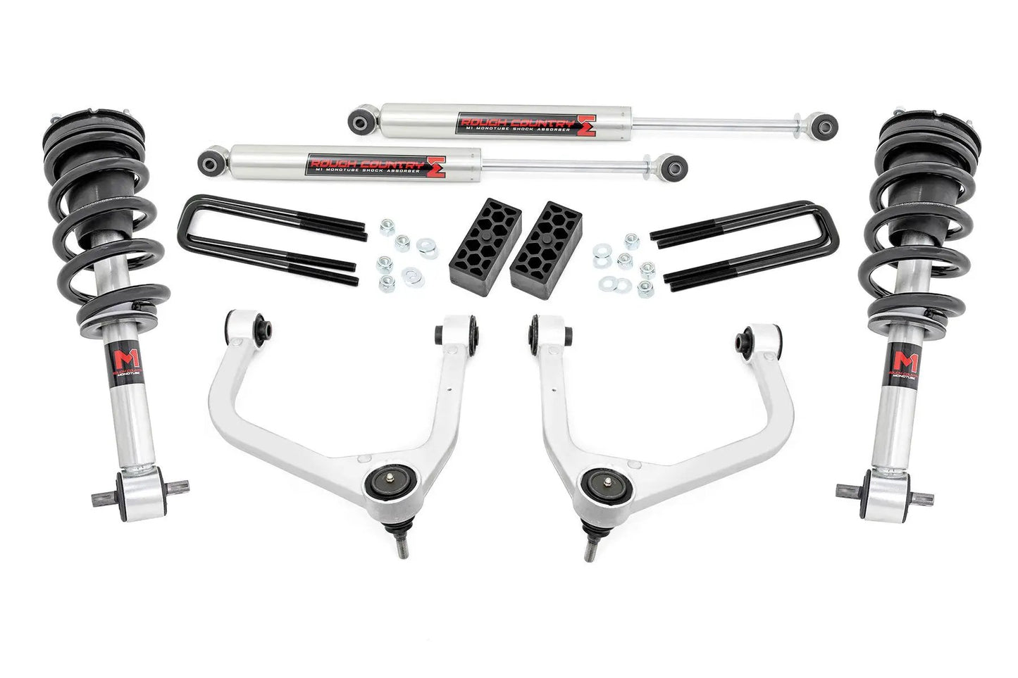 Rough Country 3.5 Inch Lift Kit | M1 Struts/M1 | Chevy Silverado 1500 2WD/4WD (2019-2024) by Rough Country