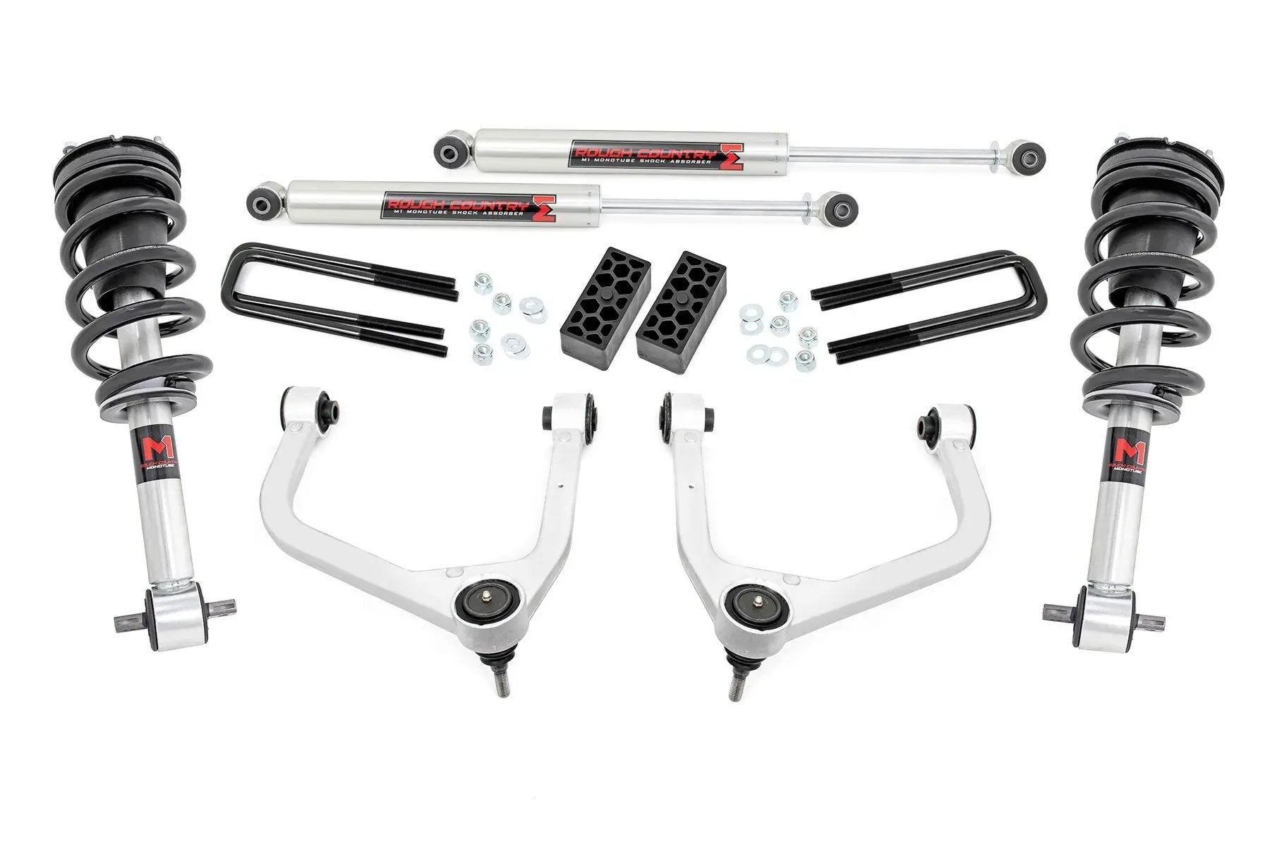 Rough Country 3.5 Inch Lift Kit | M1 Struts/M1 | Chevy Silverado 1500 2WD/4WD (2019-2024) by Rough Country