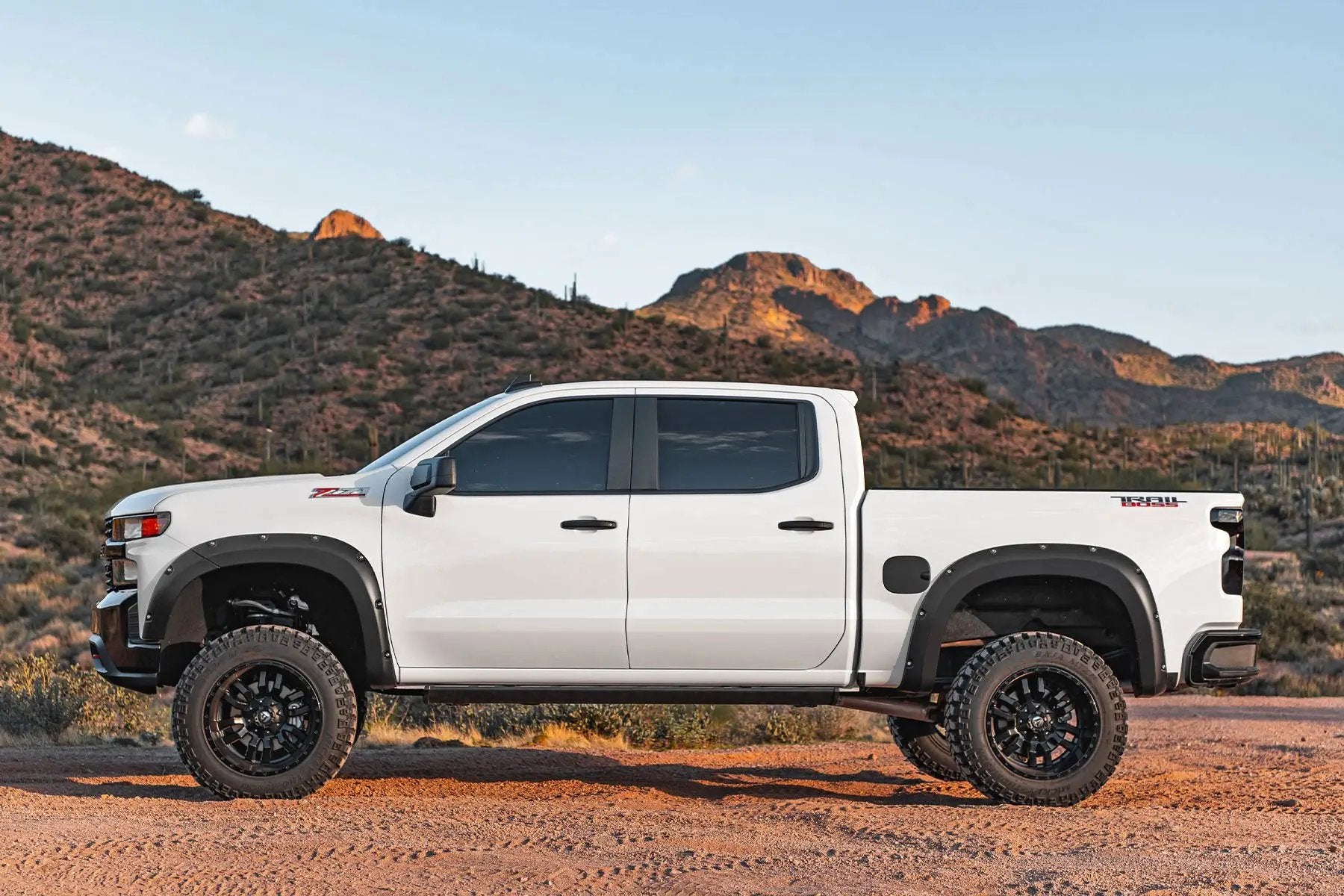 Rough Country Pocket Fender Flares | GBA Black | Chevy Silverado 1500 2WD/4WD (2019-2021) by Rough Country