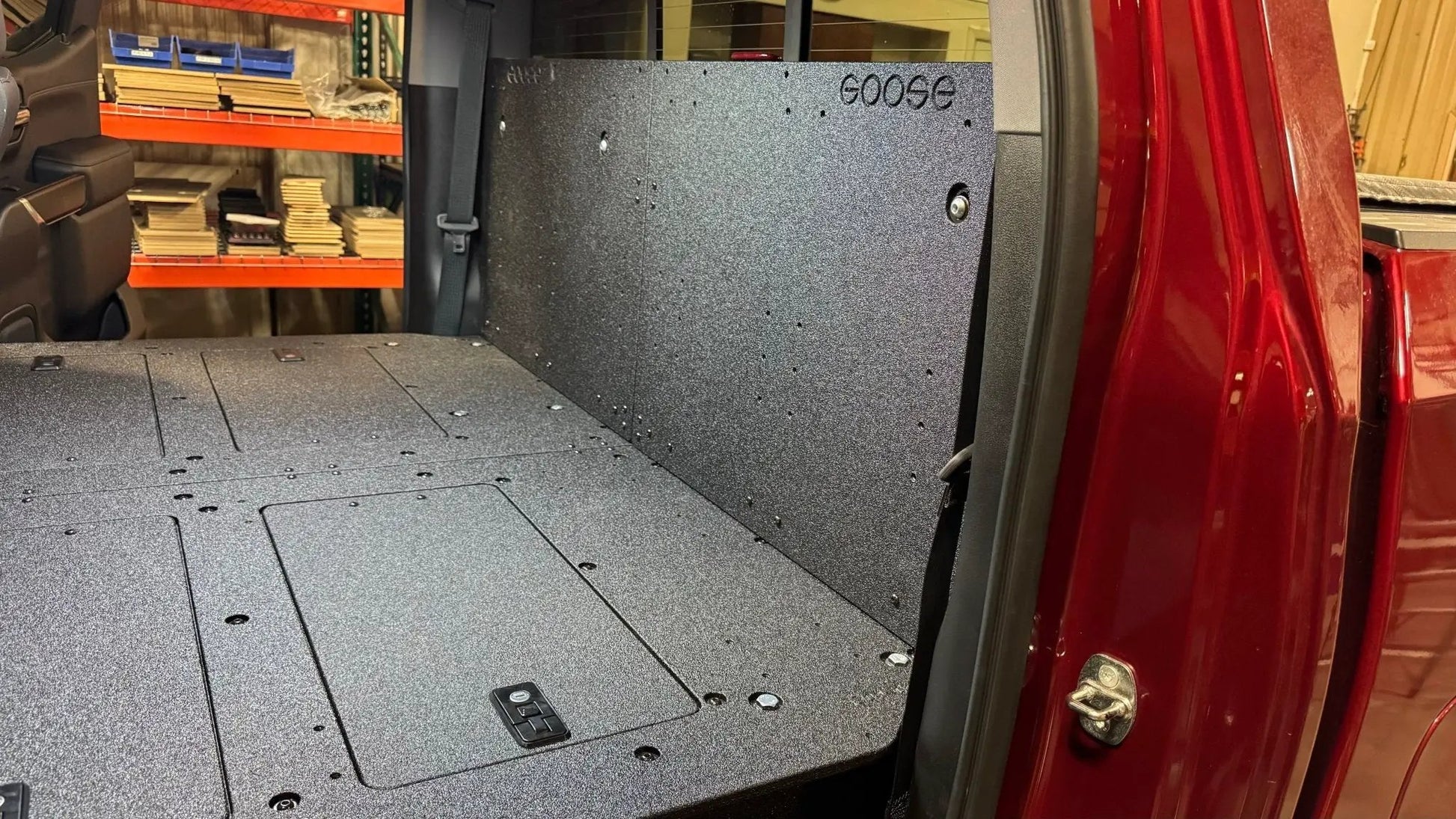 CHEVY - SILVERADO - 4TH GEN - GMC - SIERRA - 2019-PRESENT - 5TH GEN - EXPLORE SERIES - CREW CAB - SEAT DELETE PLATE SYSTEM - SECOND ROW - 100% by Goose Gear