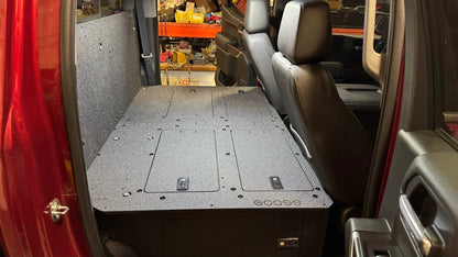 CHEVY - SILVERADO - 4TH GEN - GMC - SIERRA - 2019-PRESENT - 5TH GEN - EXPLORE SERIES - CREW CAB - SEAT DELETE PLATE SYSTEM - SECOND ROW - 100% by Goose Gear