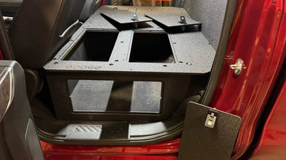 CHEVY - SILVERADO - 4TH GEN - GMC - SIERRA - 2019-PRESENT - 5TH GEN - EXPLORE SERIES - CREW CAB - SEAT DELETE PLATE SYSTEM - SECOND ROW - 100% by Goose Gear