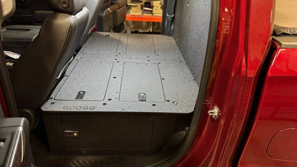 CHEVY - SILVERADO - 4TH GEN - GMC - SIERRA - 2019-PRESENT - 5TH GEN - EXPLORE SERIES - CREW CAB - SEAT DELETE PLATE SYSTEM - SECOND ROW - 100% by Goose Gear