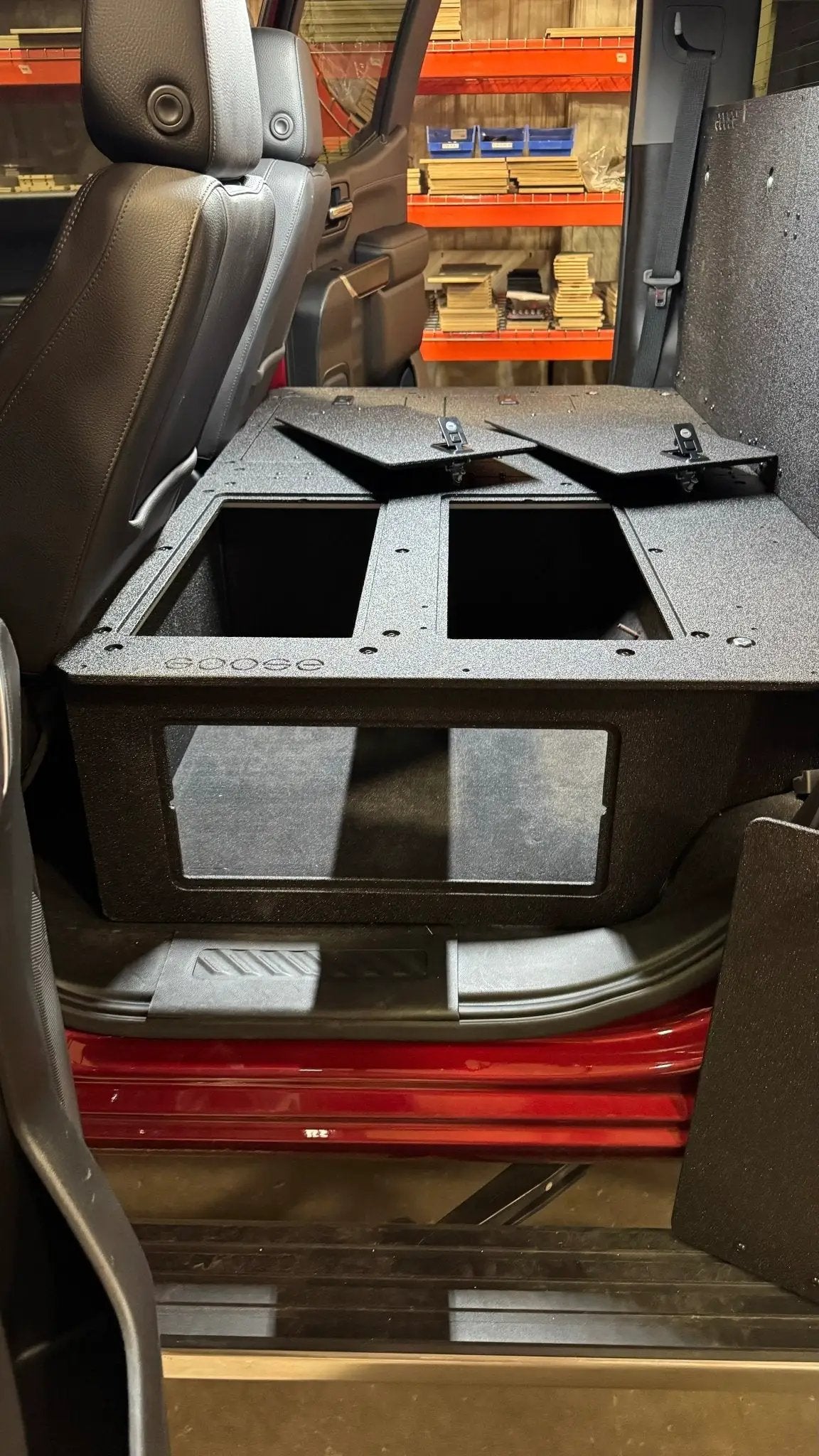 CHEVY - SILVERADO - 4TH GEN - GMC - SIERRA - 2019-PRESENT - 5TH GEN - EXPLORE SERIES - CREW CAB - SEAT DELETE PLATE SYSTEM - SECOND ROW - 100% by Goose Gear