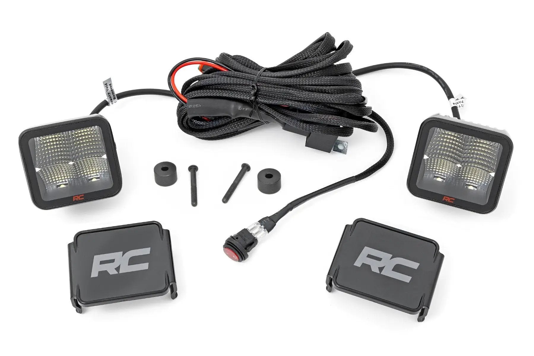 Rough Country LED Light Kit | Cowl Mount | 2" Spectrum Pair | Jeep Gladiator JT/Wrangler JL (18-26) by Rough Country