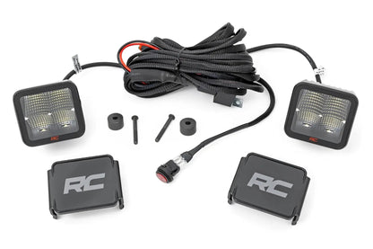 Rough Country LED Light Kit | Cowl Mount | 2" Spectrum Pair | Jeep Gladiator JT/Wrangler JL (18-26) by Rough Country