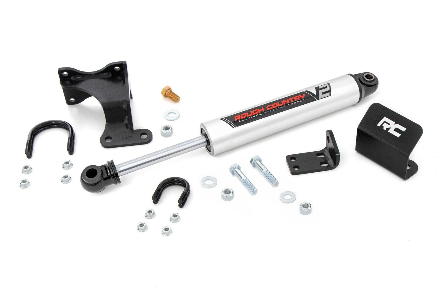 Amortiguador de dirección V2 | Soporte de eje | Elevación de 2-8 pulgadas | Jeep Wrangler JK/Wrangler Unlimited (07-18)
