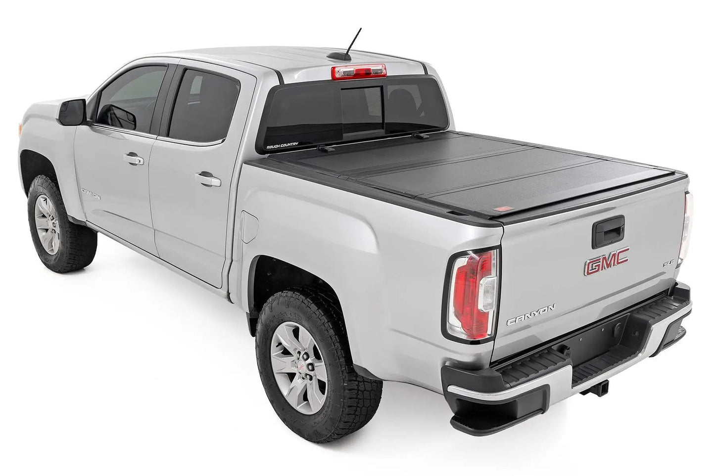 Rough Country Hard Tri-Fold Flip Up Bed Cover | 6' Bed | Chevy/GMC Canyon/Colorado (15-26) by Rough Country