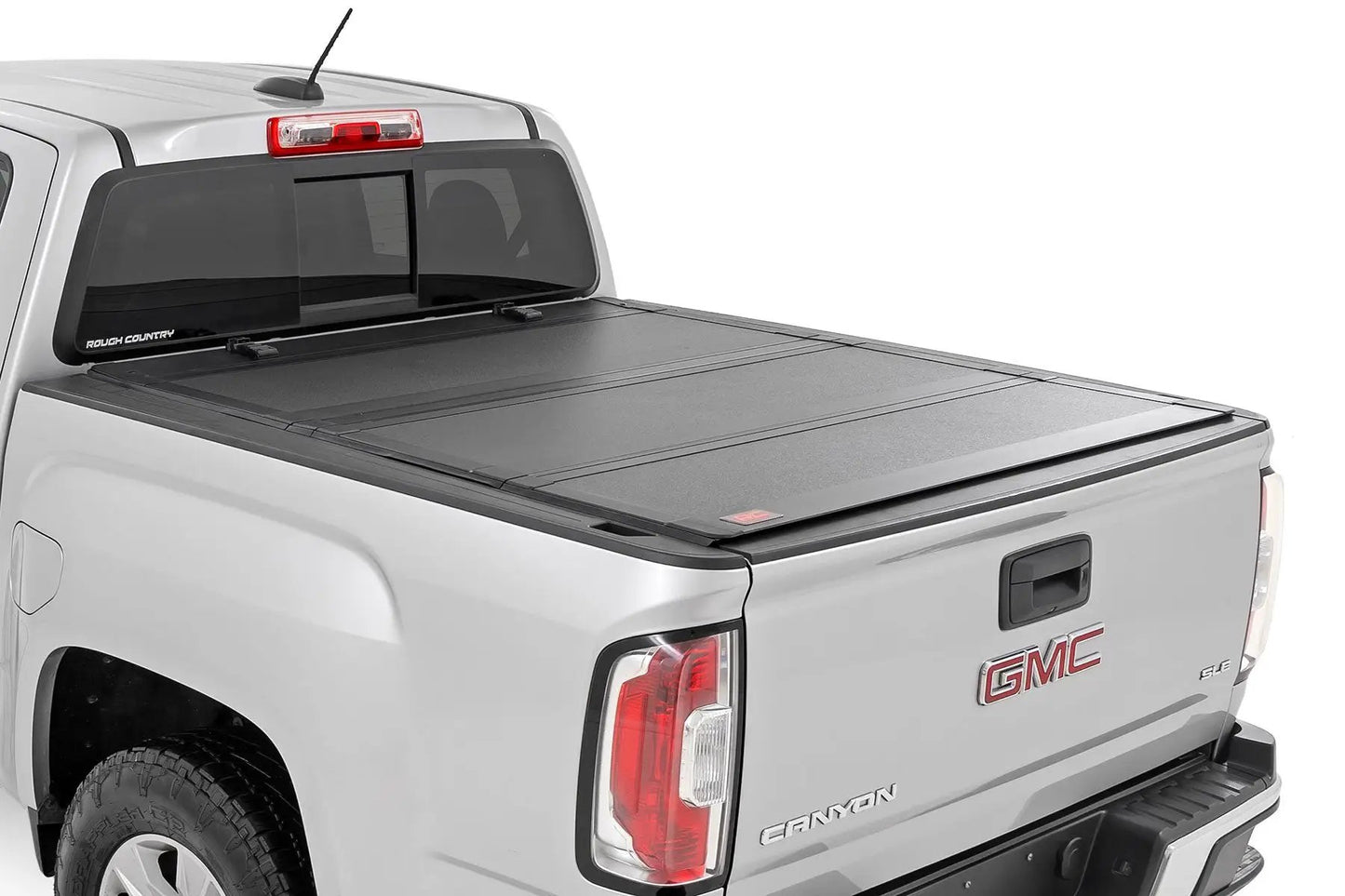 Rough Country Hard Tri-Fold Flip Up Bed Cover | 5' Bed | Chevy/GMC Canyon/Colorado (15-26) by Rough Country