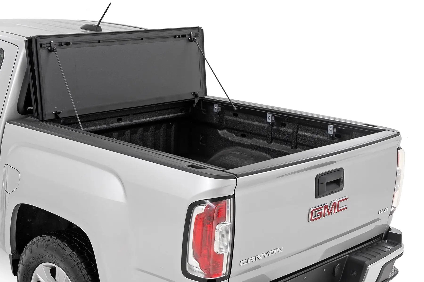 Rough Country Hard Tri-Fold Flip Up Bed Cover | 6' Bed | Chevy/GMC Canyon/Colorado (15-26) by Rough Country