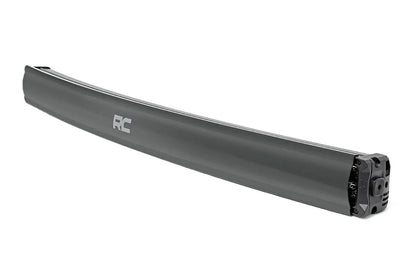 Rough Country 40 Inch Black Series LED Light Bar | Curved | Dual Row | Cool White DRL by Rough Country