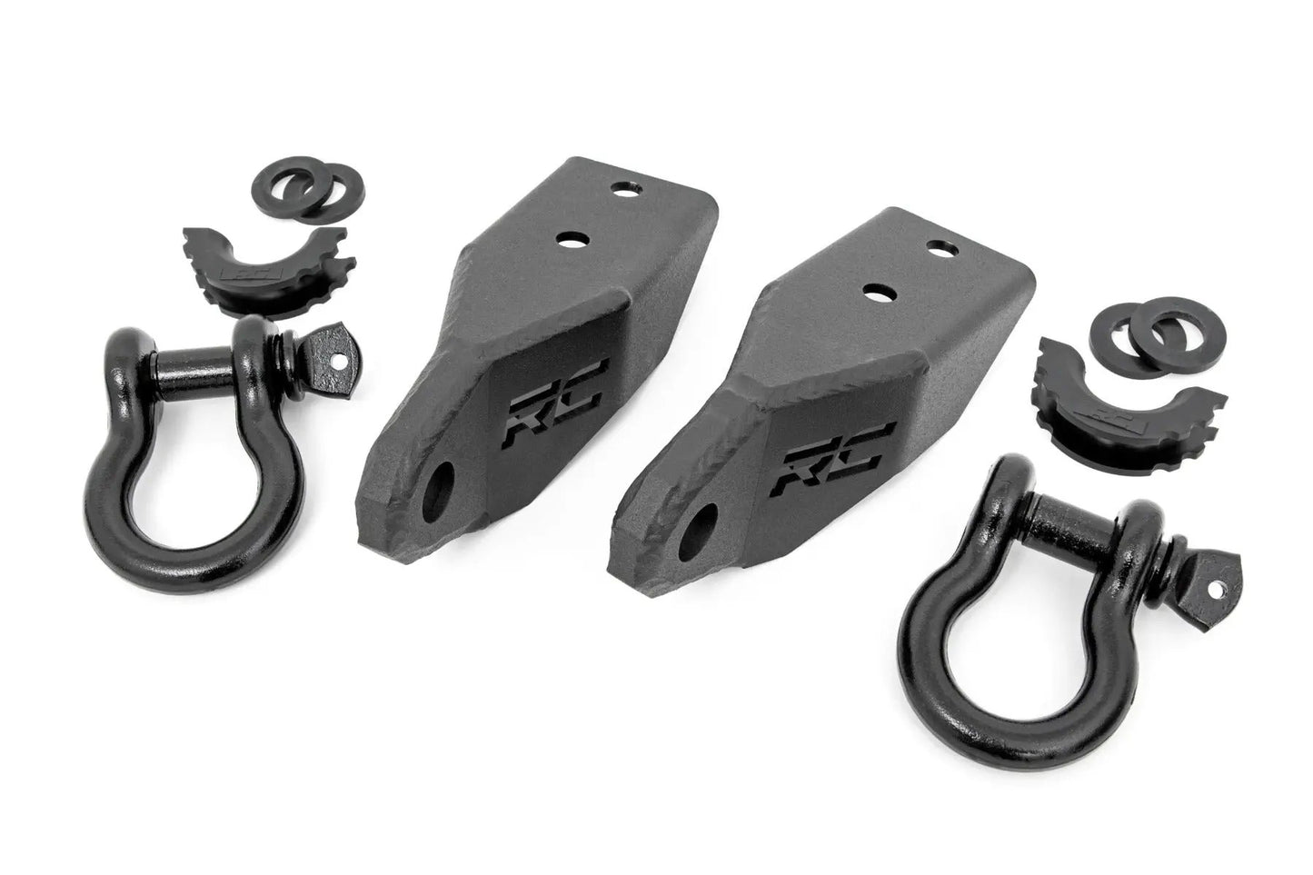 Rough Country Tow Hook Brackets | D-Ring Combo | Toyota Tundra 2WD/4WD (2007-2021) by Rough Country