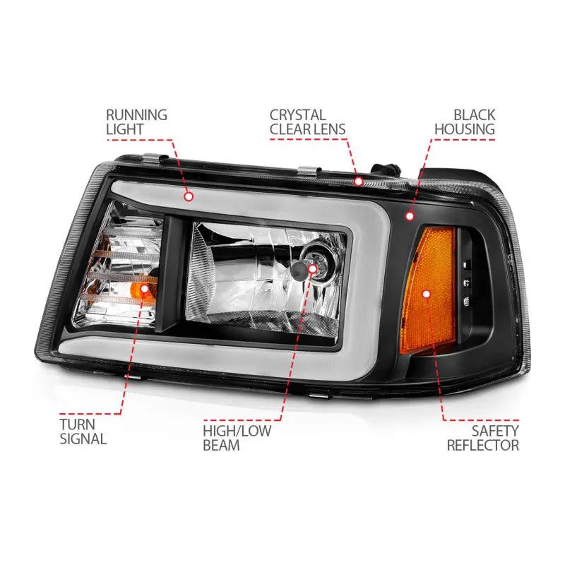 ANZO ANZ Crystal Headlights by ANZO