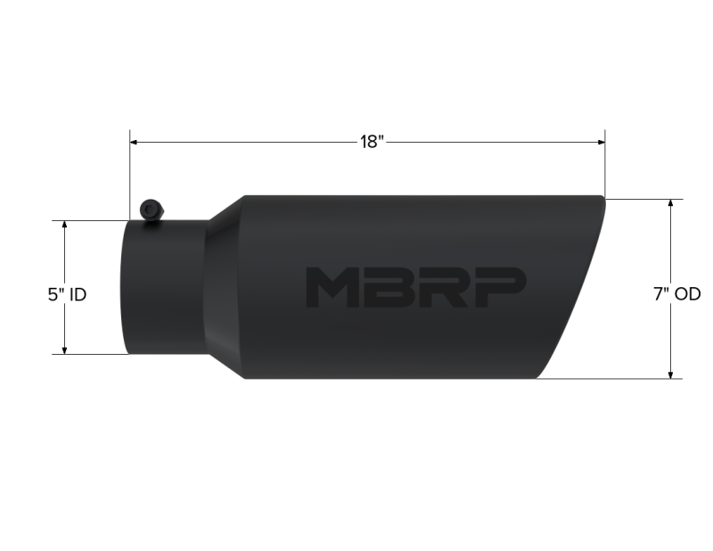 MBRP Univ Exhaust Tips BLK