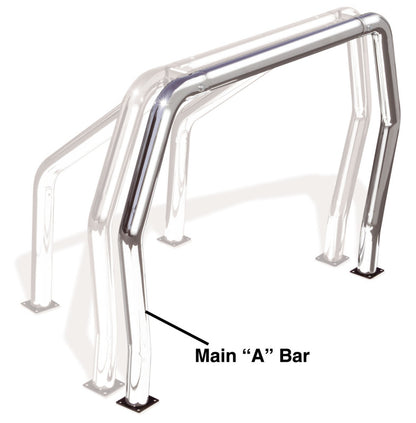 Go Rhino GOR Bed Bar - Chrome