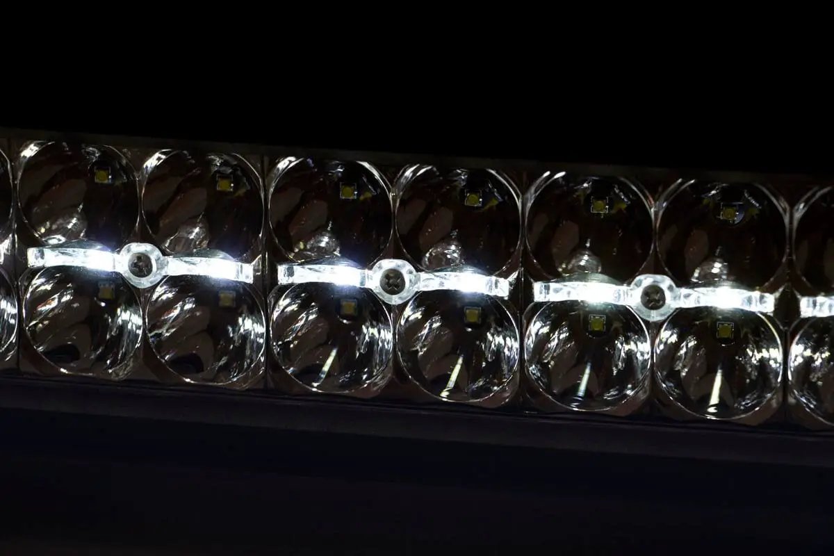 Rough Country 30 Inch Chrome Series LED Light Bar | Curved | Dual Row | Cool White DRL by Rough Country