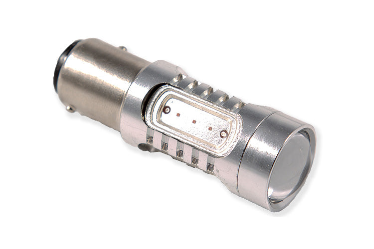 Diode Dynamics Add more light output and a modern appearance to your vehicle with the 1157 HP11 turn signal bulb. Populated with four side-firing LED chips and one 5W LED chip with a projector lens on top the HP11.