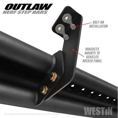 Westin WES Nerf Bars - Outlaw by Westin