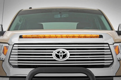 Rough Country LED Light Kit | Hood Bulge | 40" White/Amber Strip | Toyota Tundra (14-21) by Rough Country