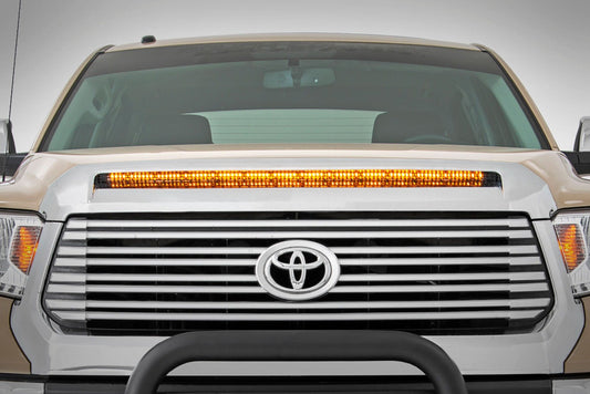 Kit de luces LED | Protuberancia del capó | Tira de 40" blanca/ámbar | Toyota Tundra (14-21)