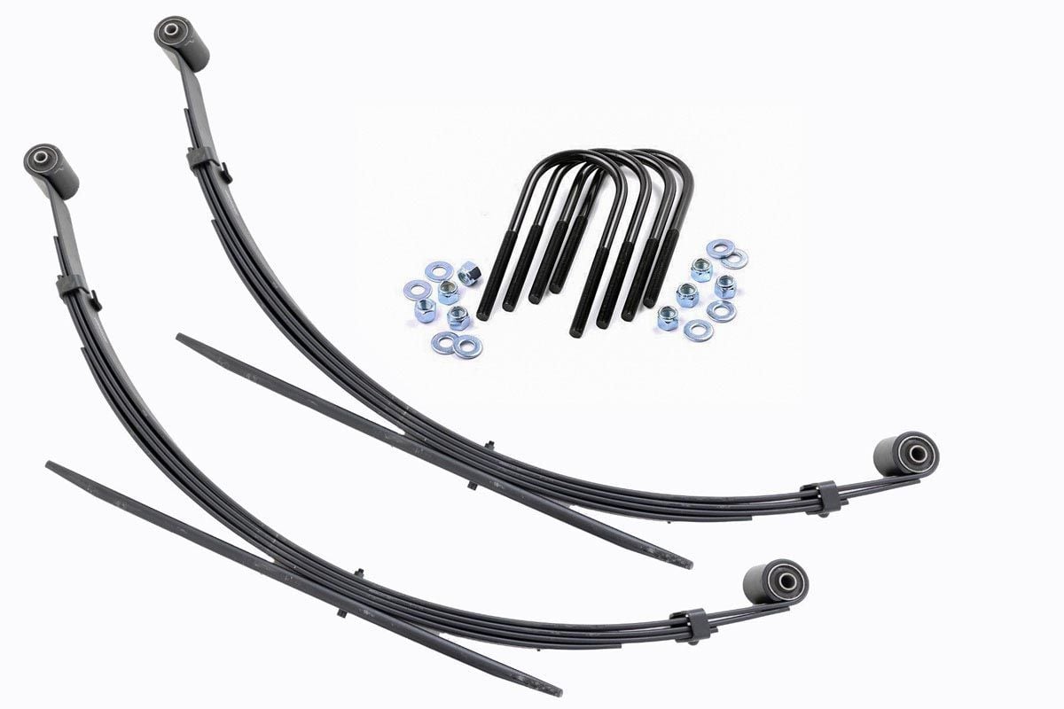 Ballestas traseras | Elevación de 4" | Par | Ford F-250/F-350 Super Duty 4WD (99-04)