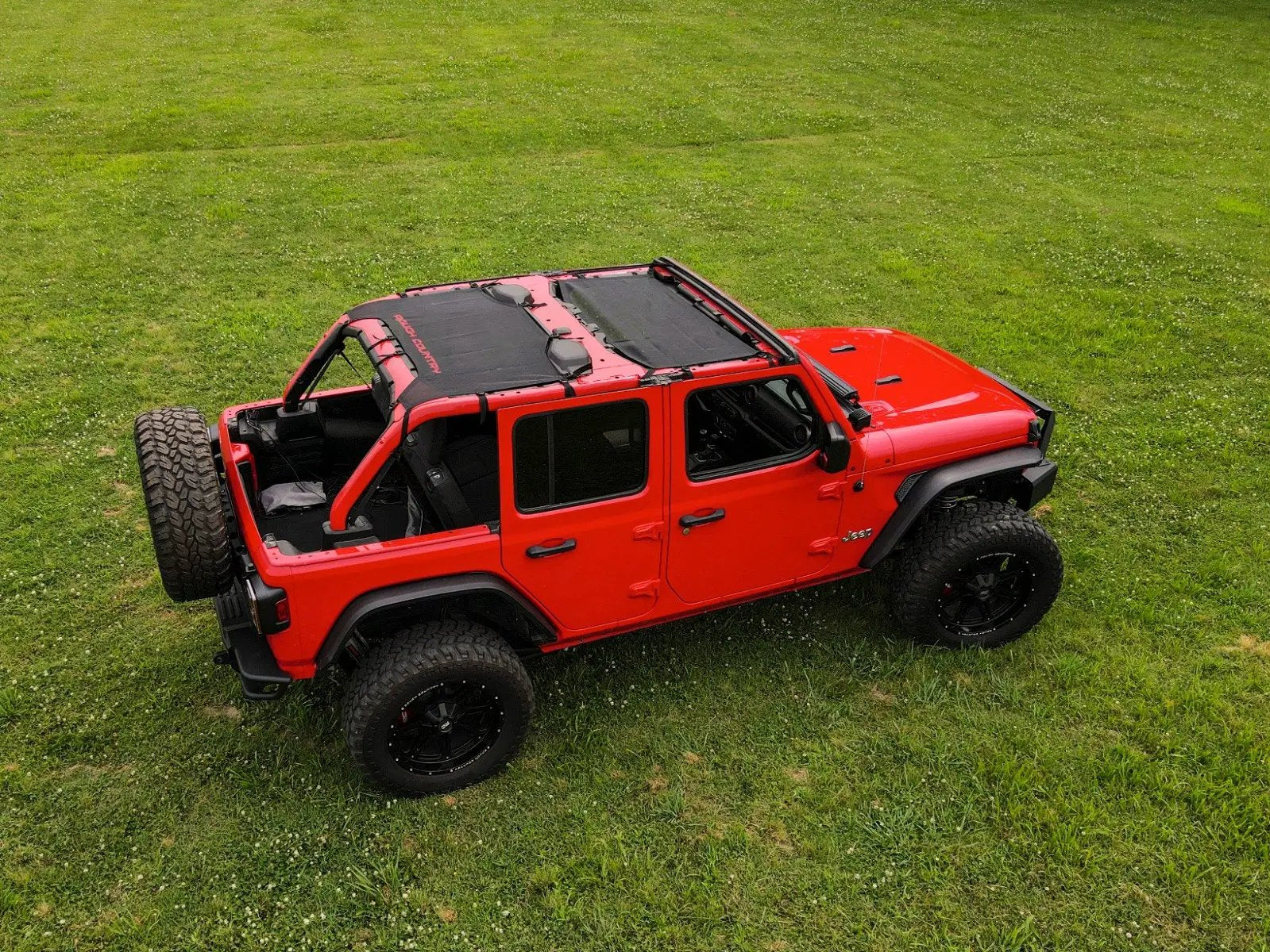 Rough Country Mesh Bikini Top Plus | Black | Jeep Wrangler JL (21-23)/Wrangler Unlimited (18-23) by Rough Country