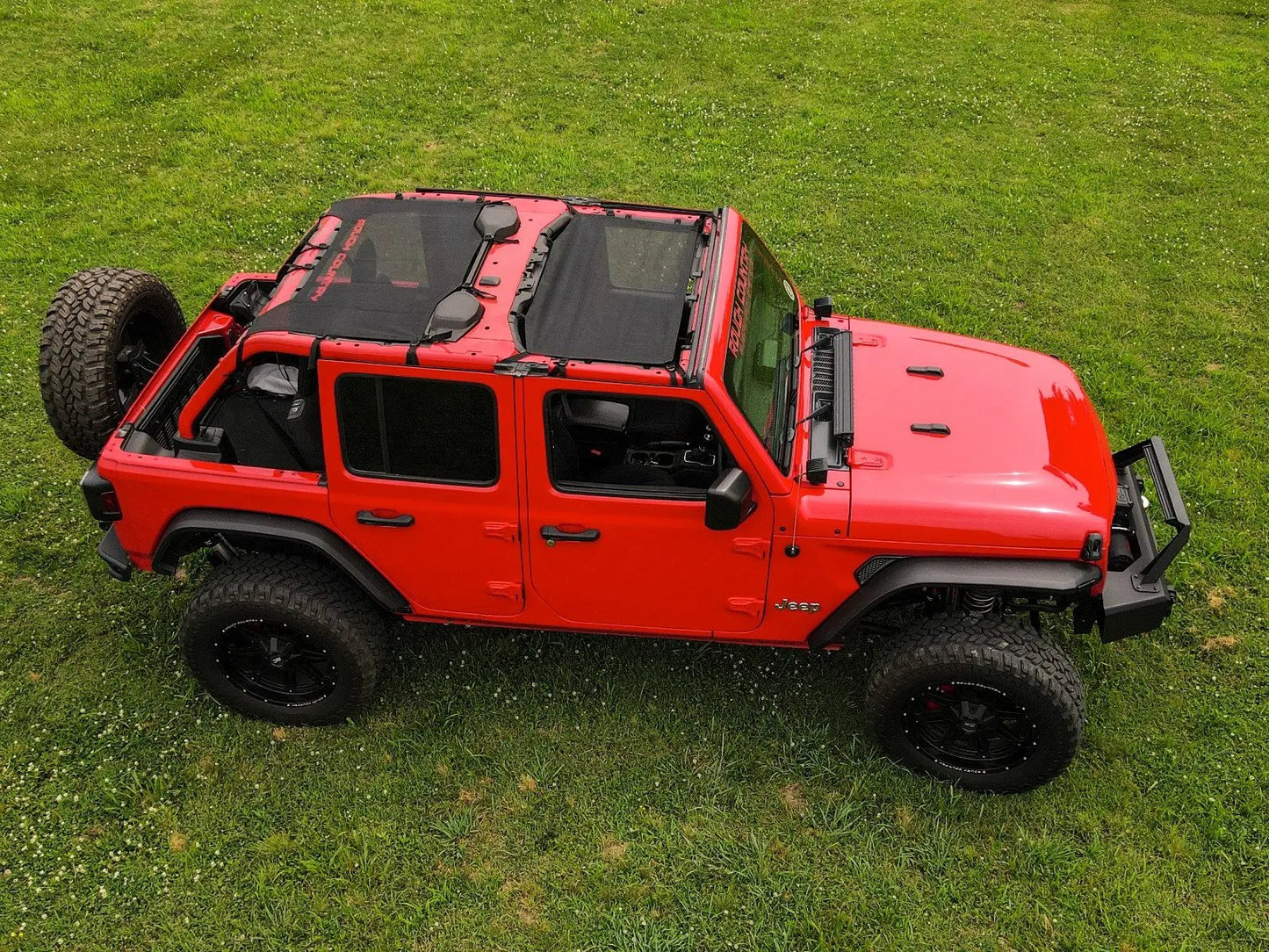 Rough Country Mesh Bikini Top Plus | Black | Jeep Wrangler JL (21-23)/Wrangler Unlimited (18-23) by Rough Country