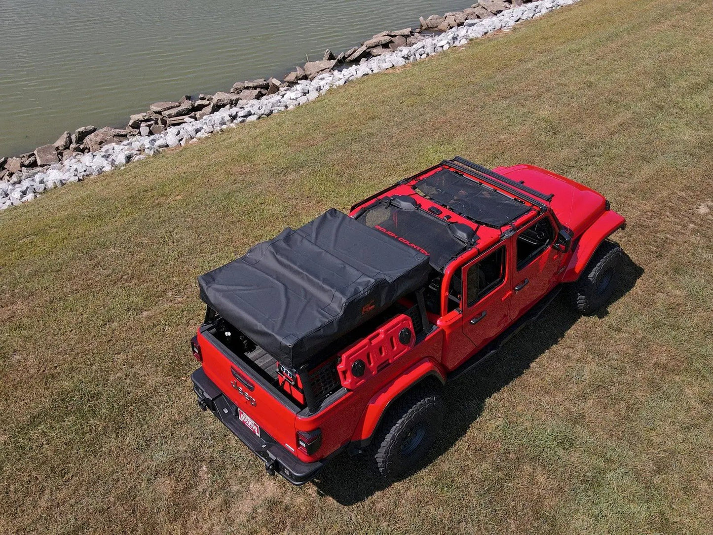 Rough Country Mesh Bikini Top Plus | Black | Jeep Gladiator JT 4WD (2020-2024) by Rough Country