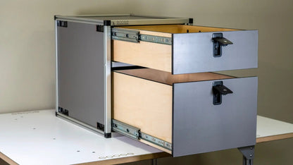 Double Drawer Module - 19 3/16" Wide x 25" Depth by Goose Gear