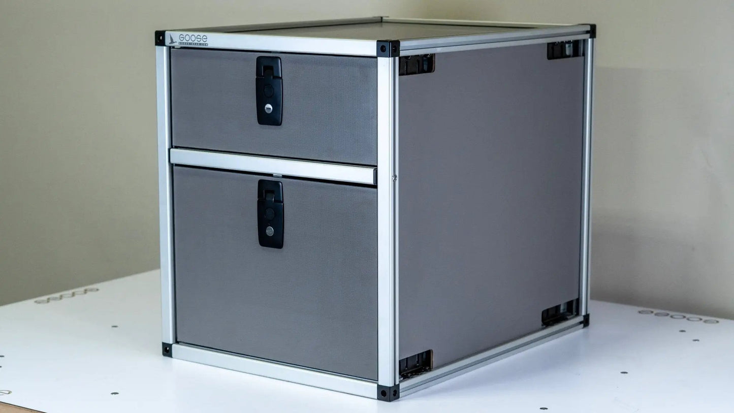 Double Drawer Module - 19 3/16" Wide x 25" Depth by Goose Gear