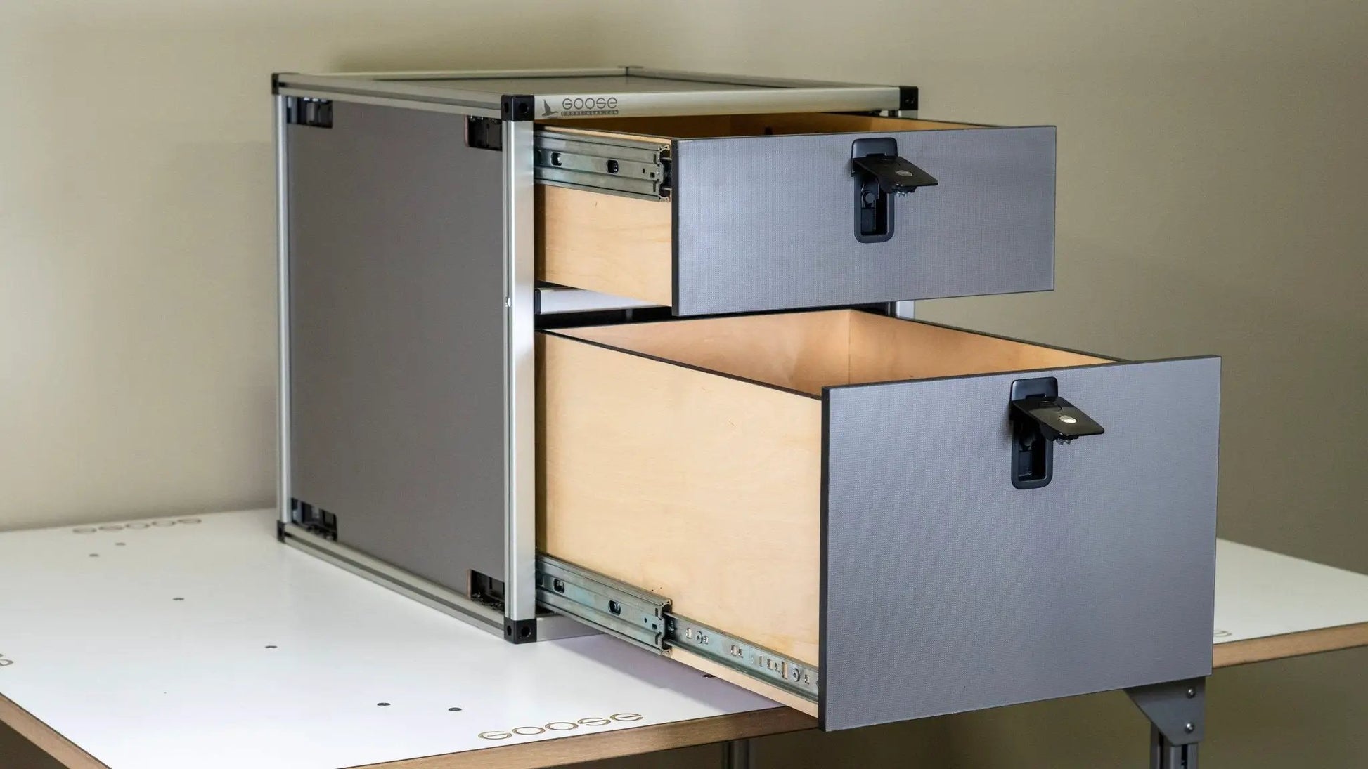 Double Drawer Module - 19 3/16" Wide x 25" Depth by Goose Gear