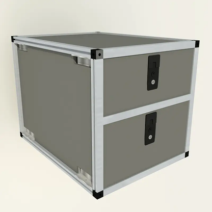 Double Drawer Module - 19 3/16" Wide x 28" Depth by Goose Gear