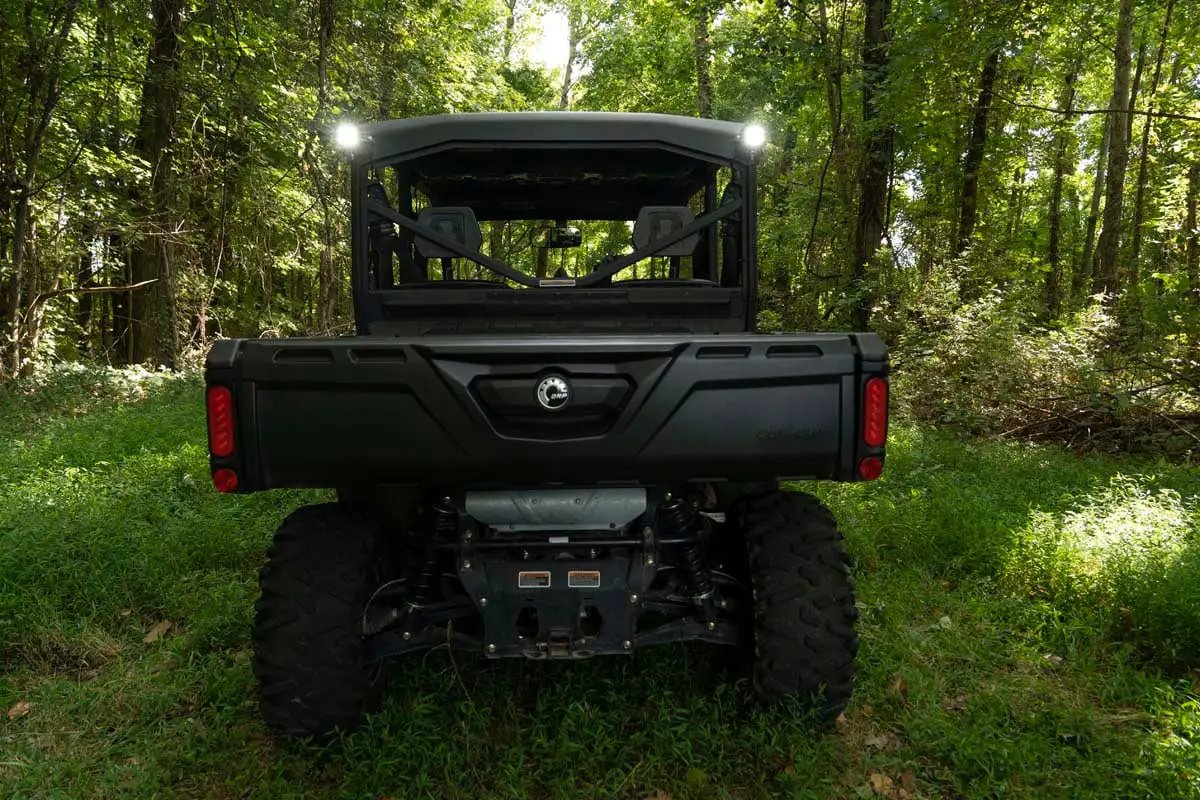 Rough Country LED Light | Cab Mount | 2" Black Pair | Flood | Can-Am Defender HD 5/HD 8/HD 9/HD 10 by Rough Country