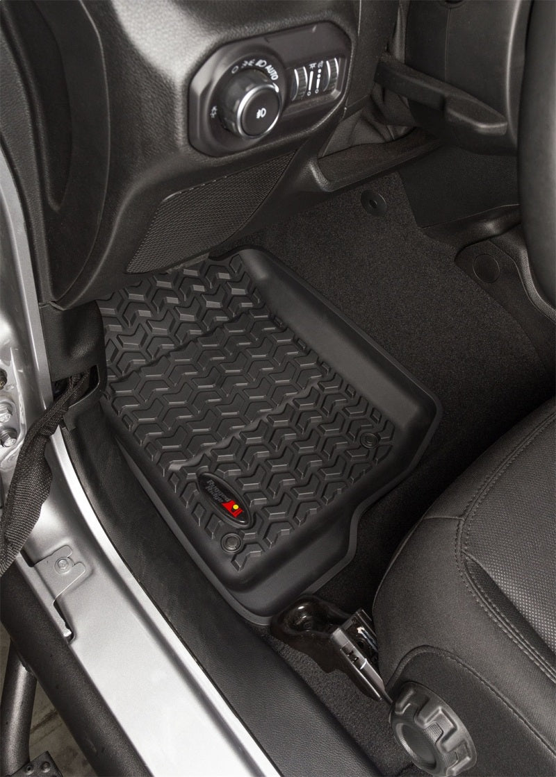 Rugged Ridge RUG Floor Liners - Black by Rugged Ridge