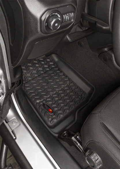 Rugged Ridge RUG Floor Liners - Black by Rugged Ridge
