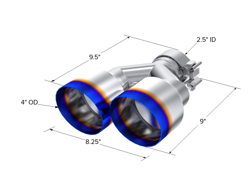 MBRP Univ Exhaust Tips SS