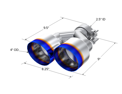 MBRP Univ Exhaust Tips SS